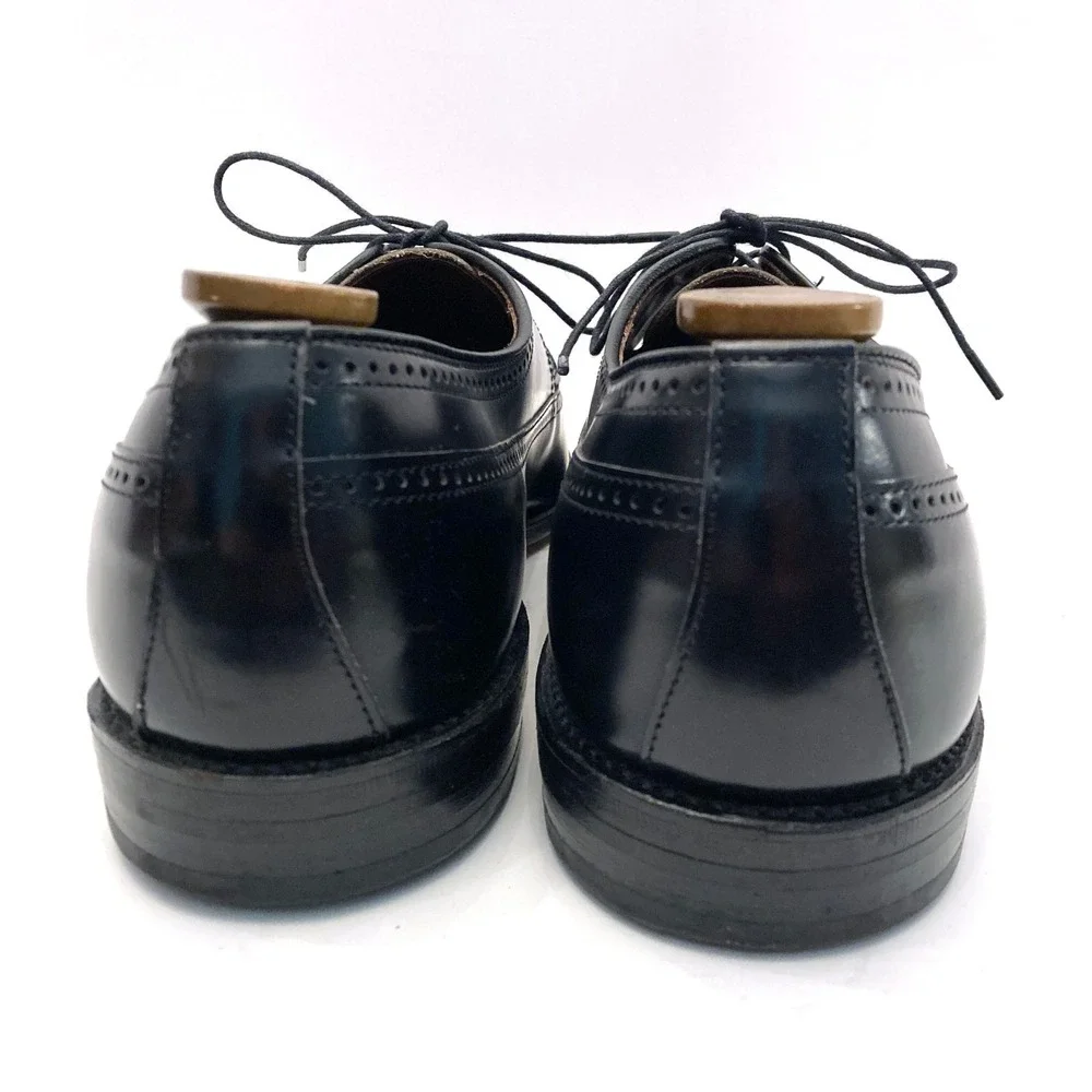 Allen Edmonds Richmond Wingtips Dress Shoes Mens 12 C Narrow Black Leather